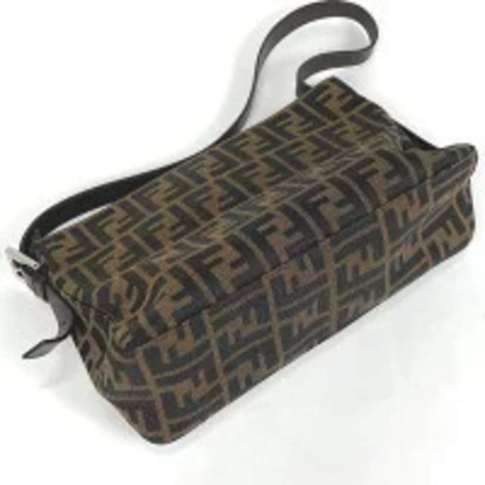 Fendi brown Zucca canvas bag shoulder handbag Brown